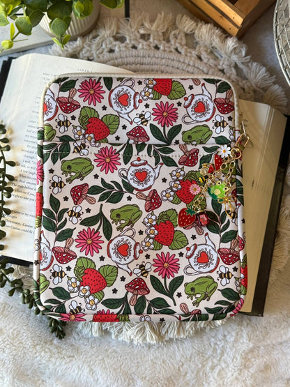 8x10 Strawberry Book Sleeve | Book Sleeve | Kindle Storage