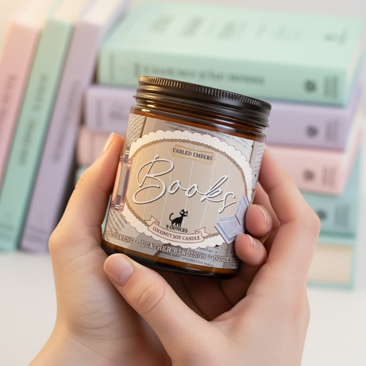 BOOKS bookish book lovers candle