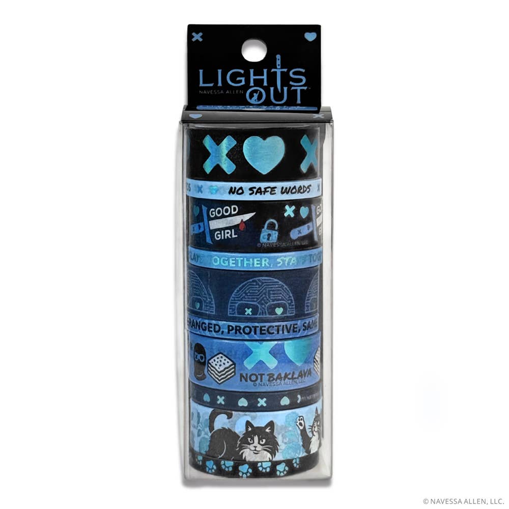 Lights Out Washi Tape (10-Pack)
