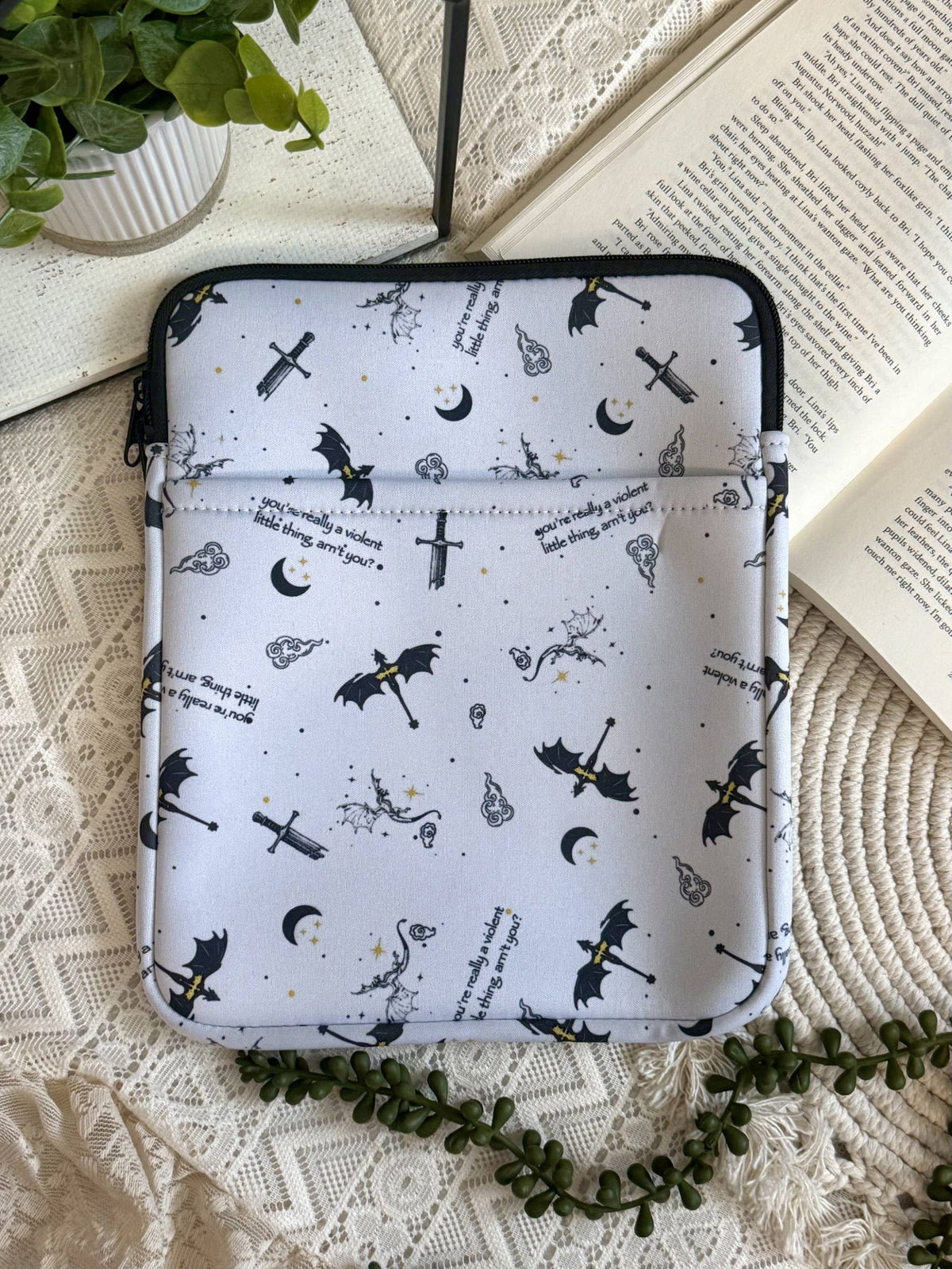 8x10 Dragon Book Sleeve | Book Sleeve | Kindle Storage