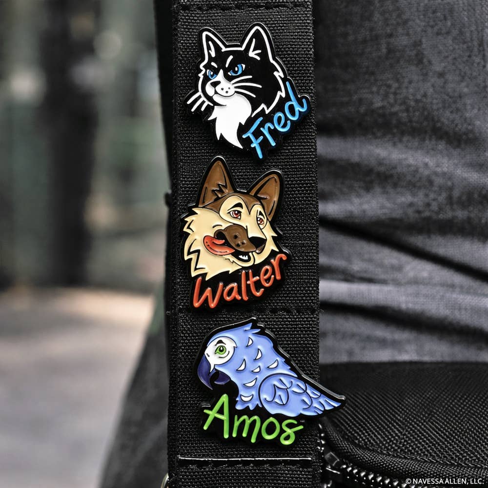 Into Darkness Series: Pets of Darkness Enamel Pins (3-Pack)